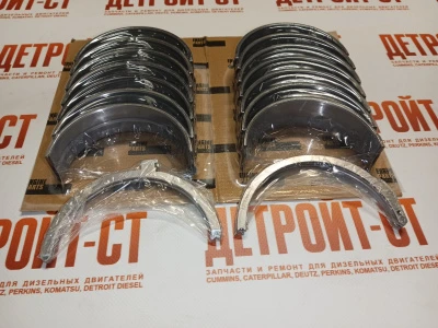 Вкладыши коренные 0,25 Cummins QSM/ISM/M-11 4025121 (3400711, 4319792, 4025120, 3801150, 3016770, 4319798, 3400710) фото запчасти