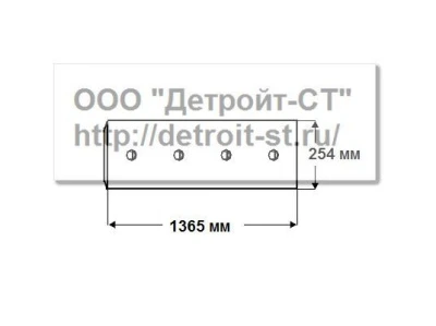 Нож Komatsu 41E-70-15221 (кол-во отверстий - 9) WD600-1-3 фото запчасти