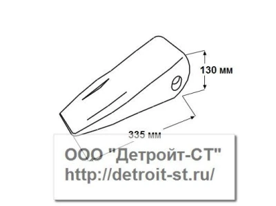 Коронка Komatsu 175-78-31230 (модели: D85-18-D85-21, D135A-1-D135A-2, D150A-1, D155A-1-D155A-2) фото запчасти