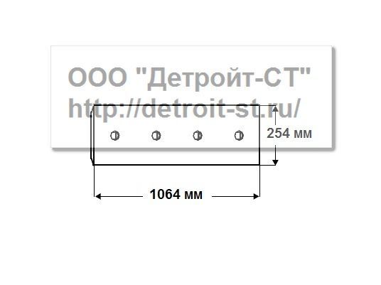 Нож Komatsu 175-70-26310 (кол-во отверстий - 7) D135A-1-2, D150A-1, D155A-1-2-3, D155AX-3-5, D355C-3 фото запчасти