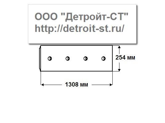 Нож Komatsu 154-70-16591 (кол-во отверстий - 9) D80A-18, D80E-18, D85A-18-21, D85E-18-21 фото запчасти