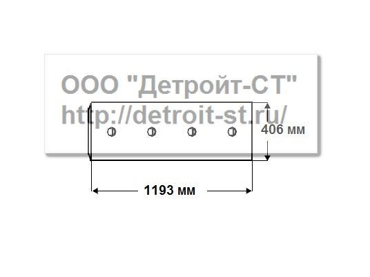 Нож Komatsu 198-71-11181 (кол-во отверстий - 8) D375A-1-2-3-5, D455A-1, D475A-1, WD900-3 фото запчасти