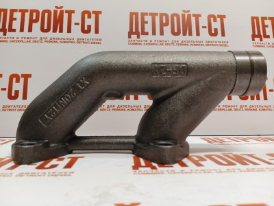 Коллектор выпускной малый (1-2 цилиндра) Cummins ISLe, L345, ISCE, QSC8.3, QSL9 3937477 (3937478, 3943850, 3968361, 3943851) фото запчасти