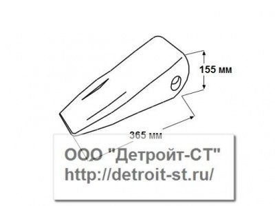 Коронка Komatsu  195-78-21331 (модели: D275A-2, D355A-3, D455-1) фото запчасти