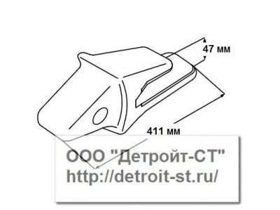 Коронка Komatsu  208-70-14143 (модели: PC400) фото запчасти