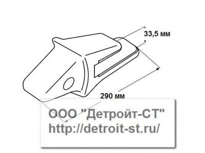 Коронка Komatsu  205-939-7120 (модели: PC200-PC220, PW210) фото запчасти