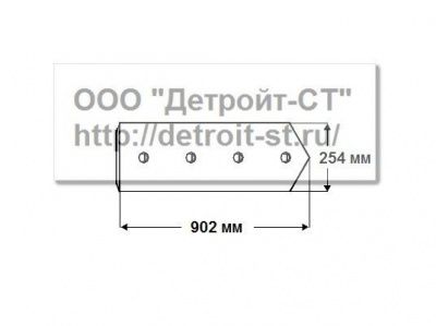 Нож Komatsu 175-72-21123 (кол-во отверстий - 6) D135A-1-2, D150A-1, D155A-2 фото запчасти