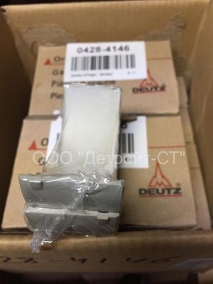 Вкладыши шатунные пара 0.25 под ломаный шатун Deutz 04284146 (A6110300160, 4284146, 0428-4146, 71-38760.25MM, 1860P040025, 001PL20042025, 61-1049-25, CR1018XA0.25, 77521610, 20790423, 02931915, 71-38760.25, 27-BEU01-025SP, 77522610, 5915870025) фото запчасти