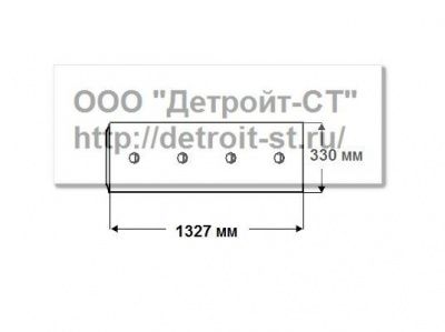 Нож Komatsu 195-71-51671 (кол-во отверстий - 9) D375A-1 фото запчасти