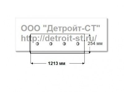 Нож Komatsu 41E-70-15231 (кол-во отверстий - 8) WD600-1 фото запчасти