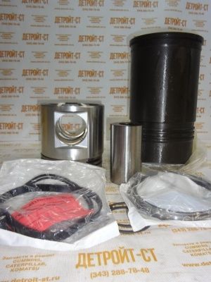 Поршнекомплект (поршень, гильза, палец, кольца) Cummins N-14 3803742 (3804501) фото запчасти