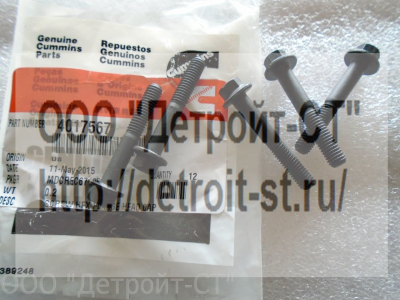 Болт крепления форсунки Cummins 4017567 (C4017567) фото запчасти