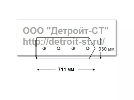 Нож Komatsu 195-71-51120 (кол-во отверстий - 5) D375A-1 фото запчасти