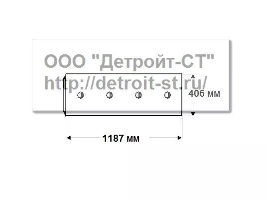 Нож Komatsu 198-71-21830,198-71-31550 (кол-во отверстий - 8) D475A-1, D475A-1-2-3 фото запчасти