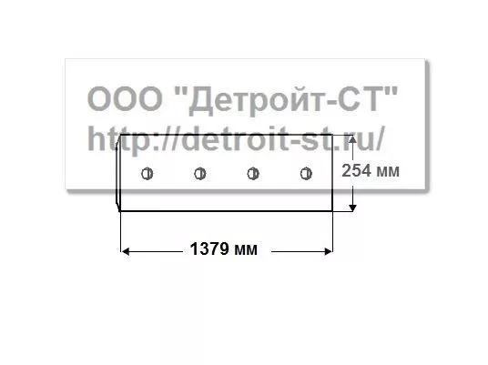 Нож Komatsu 175-70-21115 (кол-во отверстий - 9) D135A-1-2, D150A-1, D155A-1-2-3, D155AX-3-5, D355C-3, WD600-1 фото запчасти